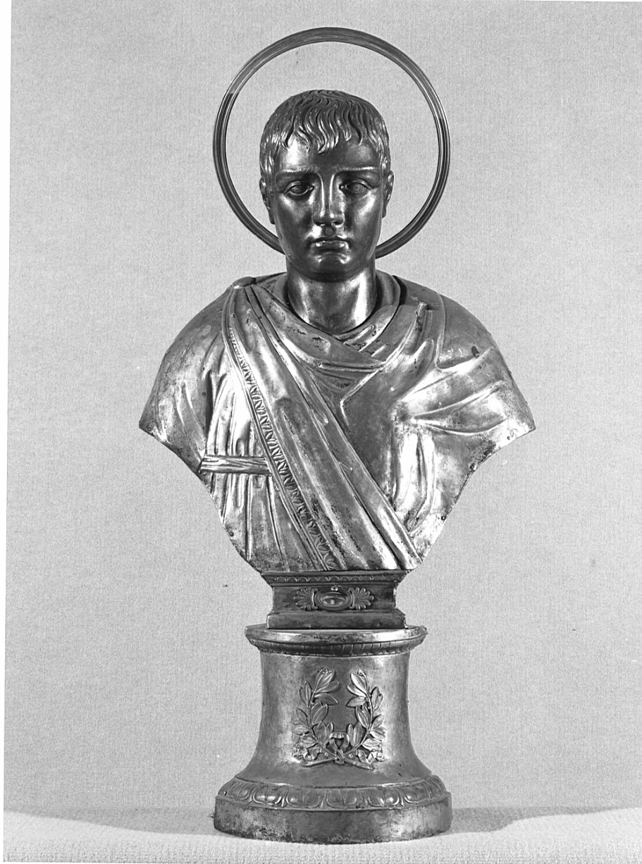 Sant'Antonio Abate (reliquiario - a busto, opera isolata) - bottega lombarda (sec. XIX)