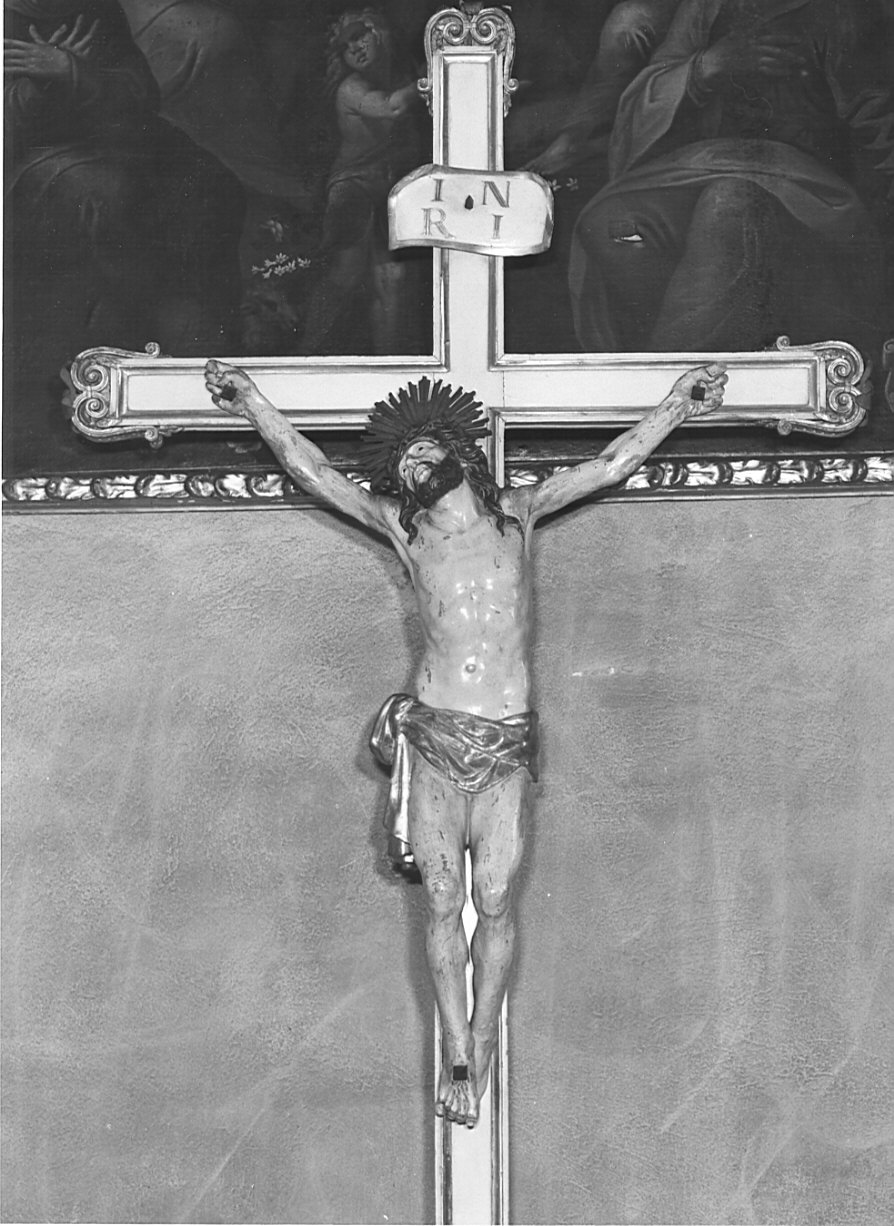 Cristo crocifisso (crocifisso, opera isolata) - bottega lombarda (metà sec. XIX)