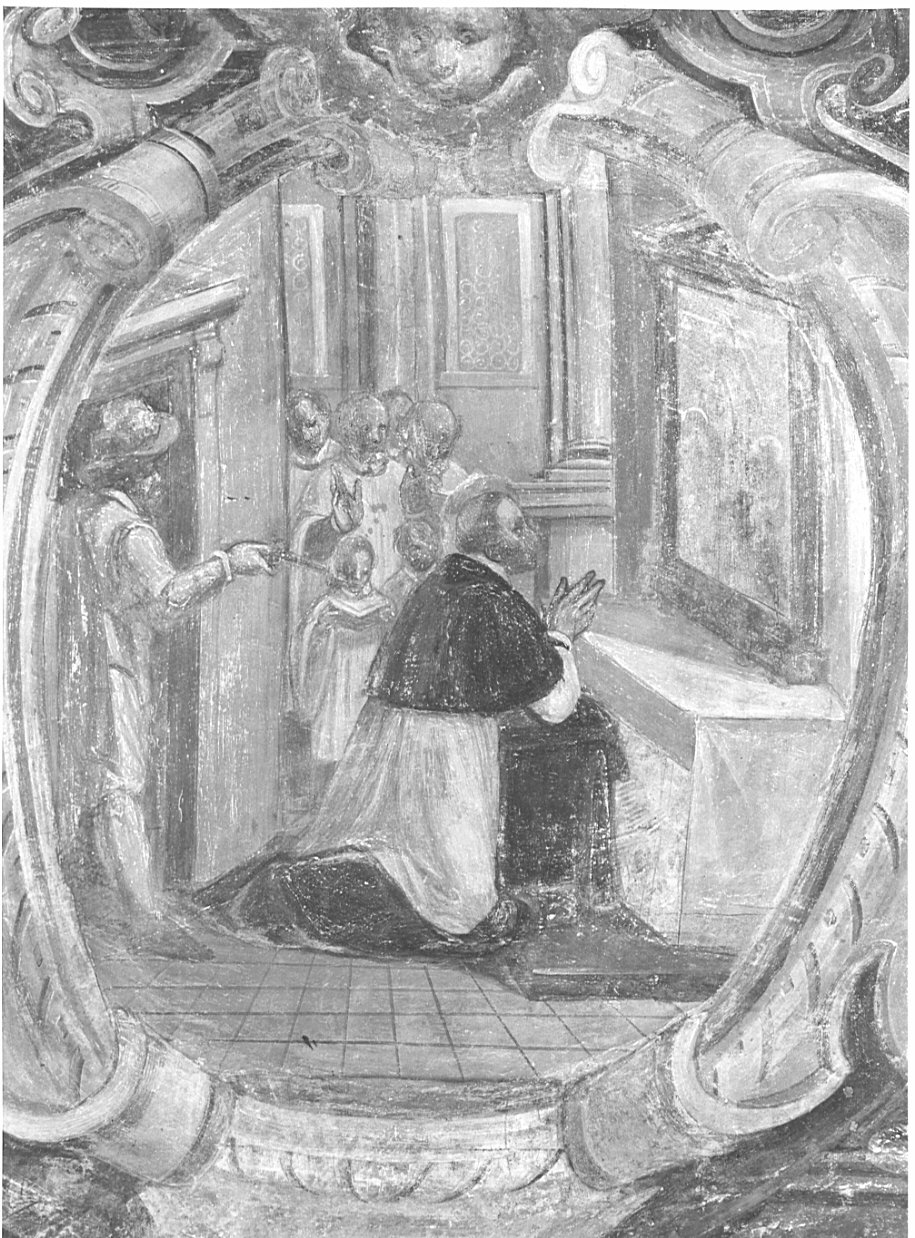 Attentato a San Carlo Borromeo (dipinto, elemento d'insieme) - ambito lombardo (ultimo quarto sec. XVI)