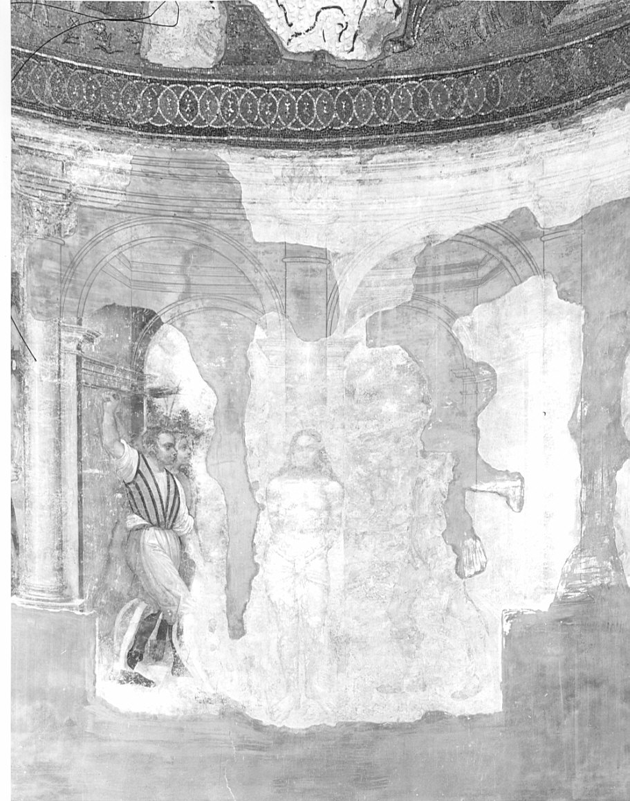 flagellazione di Cristo (dipinto, elemento d'insieme) - ambito lombardo (terzo quarto sec. XVI)