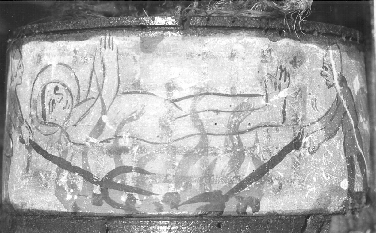 martirio di San Lorenzo (dipinto, elemento d'insieme) - ambito lombardo (primo quarto sec. V)