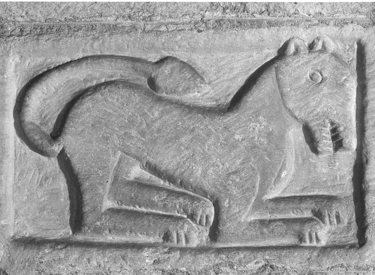 cavallo (?) (rilievo, opera isolata) - bottega lombarda (sec. XI)