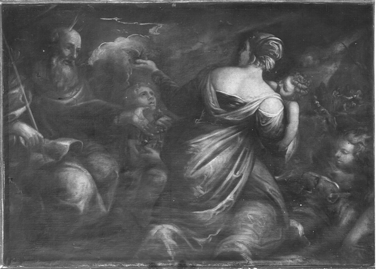 Caduta delle quaglie nel deserto (dipinto, opera isolata) di Danedi Giovanni Stefano detto Montalto (ultimo quarto sec. XVII)