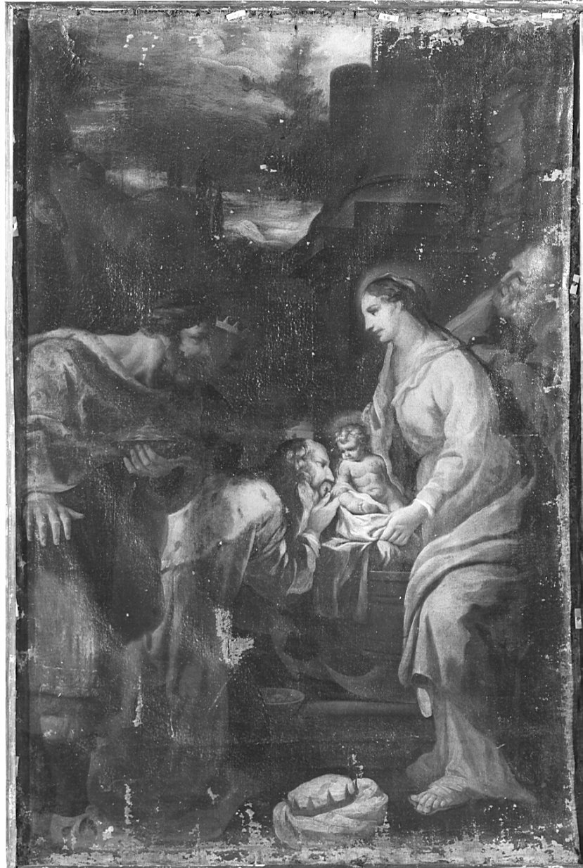 adorazione dei Re Magi (dipinto, opera isolata) di Ferrario Federico (secondo quarto sec. XVIII)