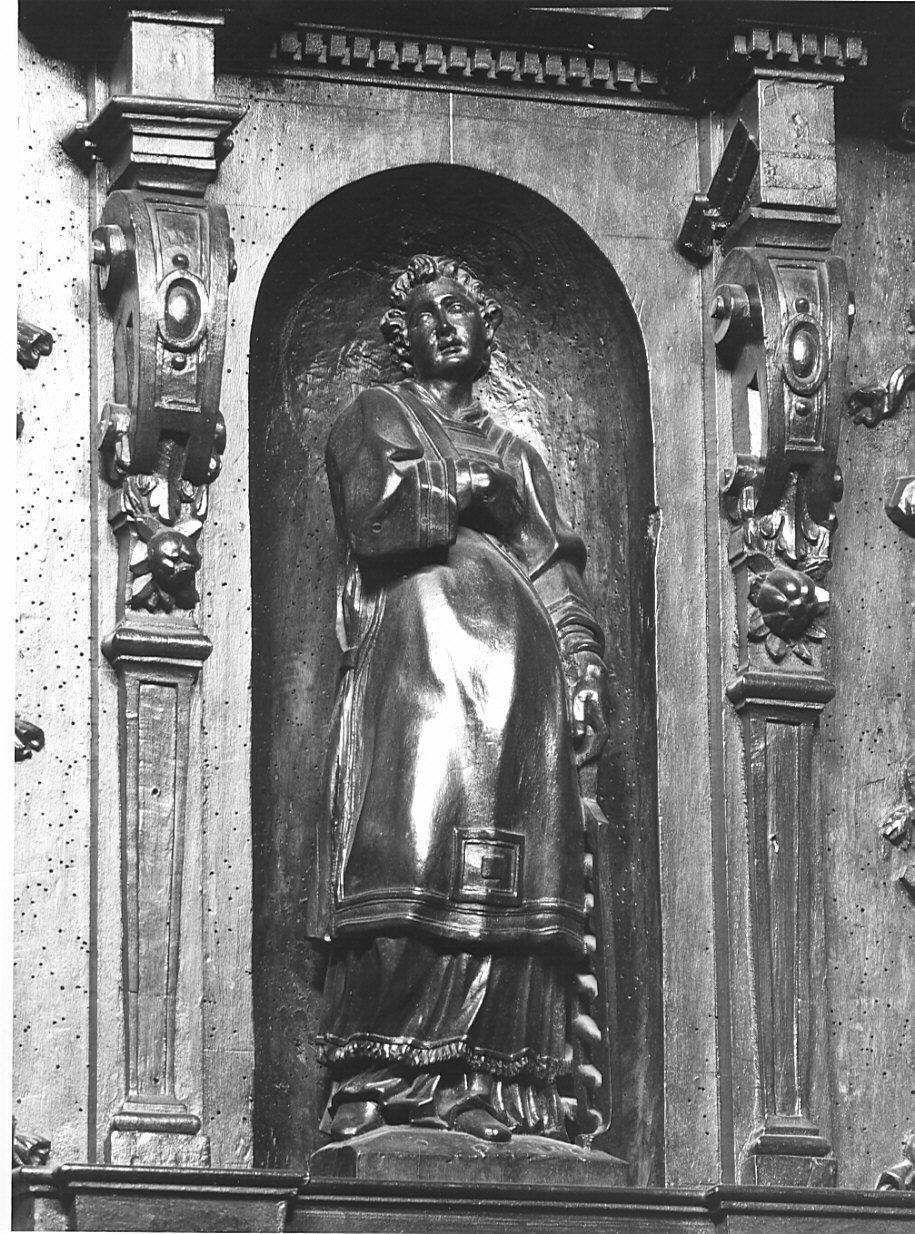 San Lorenzo (stalli del coro, elemento d'insieme) di Zanelli Siro (sec. XVII)