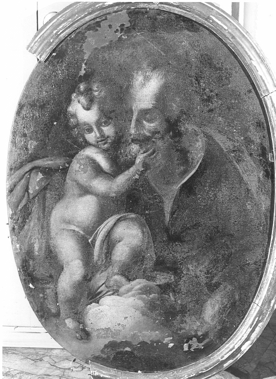 San Giuseppe e Gesù Bambino (dipinto, opera isolata) - ambito lombardo (secondo quarto sec. XVIII)