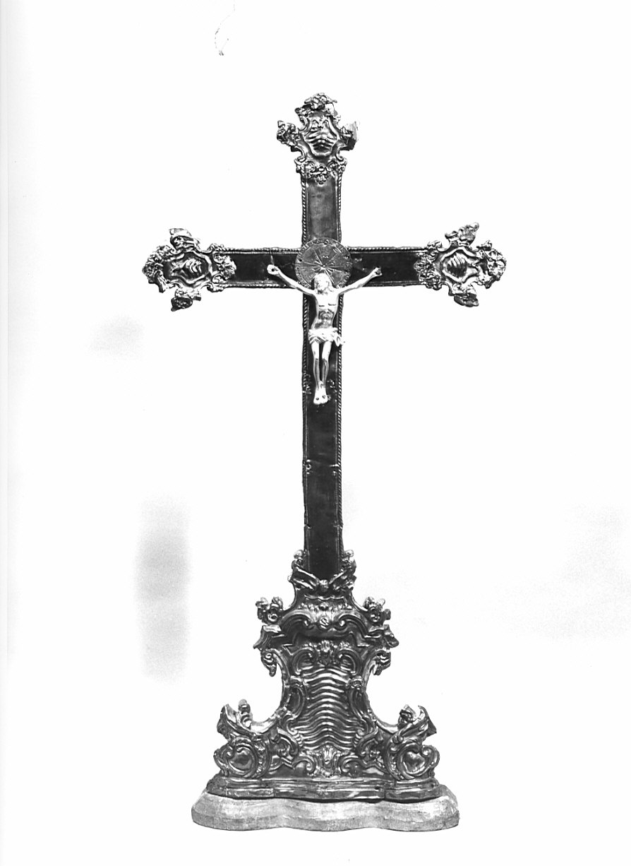 croce d'altare, opera isolata - bottega lombarda (seconda metà sec. XVIII)