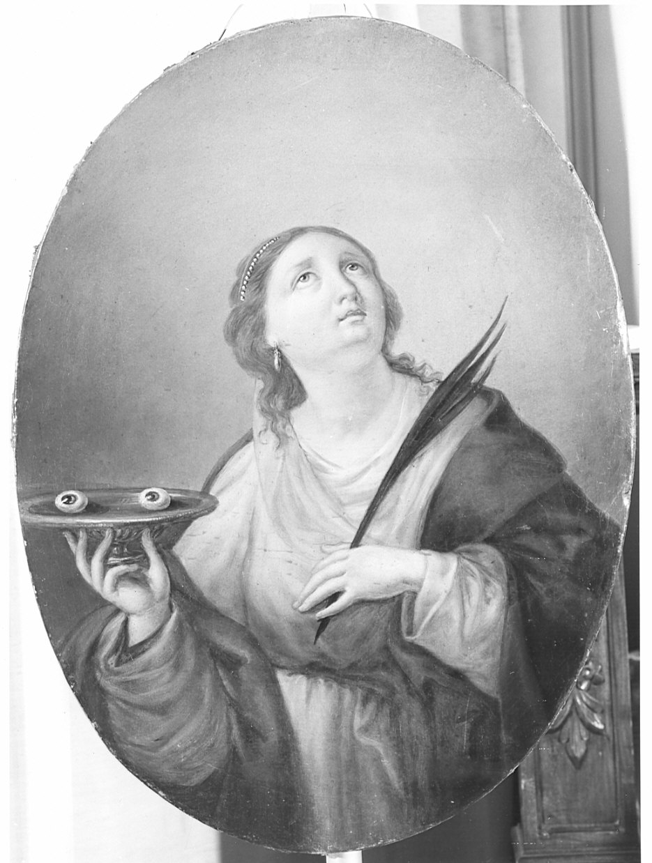 Santa Lucia (dipinto, opera isolata) - ambito lombardo (metà sec. XIX)