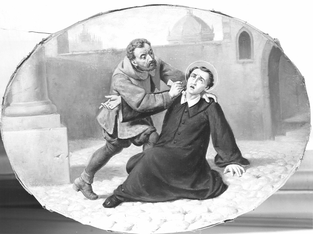 martirio di Sant'Aquilino (dipinto, opera isolata) - ambito lombardo (ultimo quarto sec. XIX)