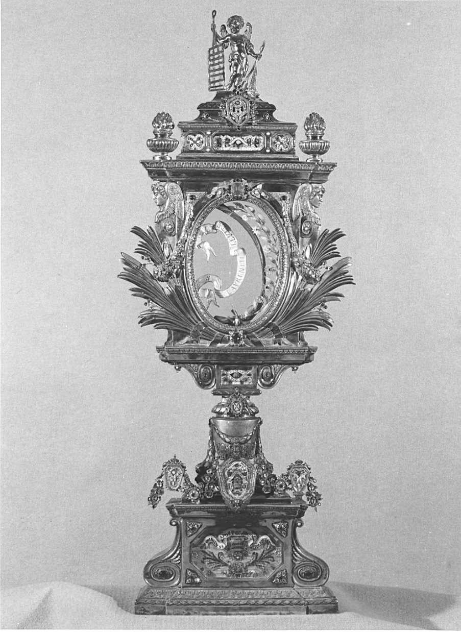 reliquiario-ostensorio, opera isolata - bottega lombarda (sec. XIX)