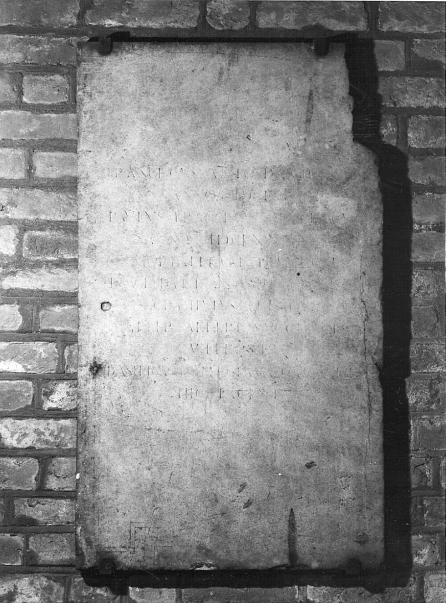 lastra tombale, opera isolata - bottega lombarda (sec. XVII)