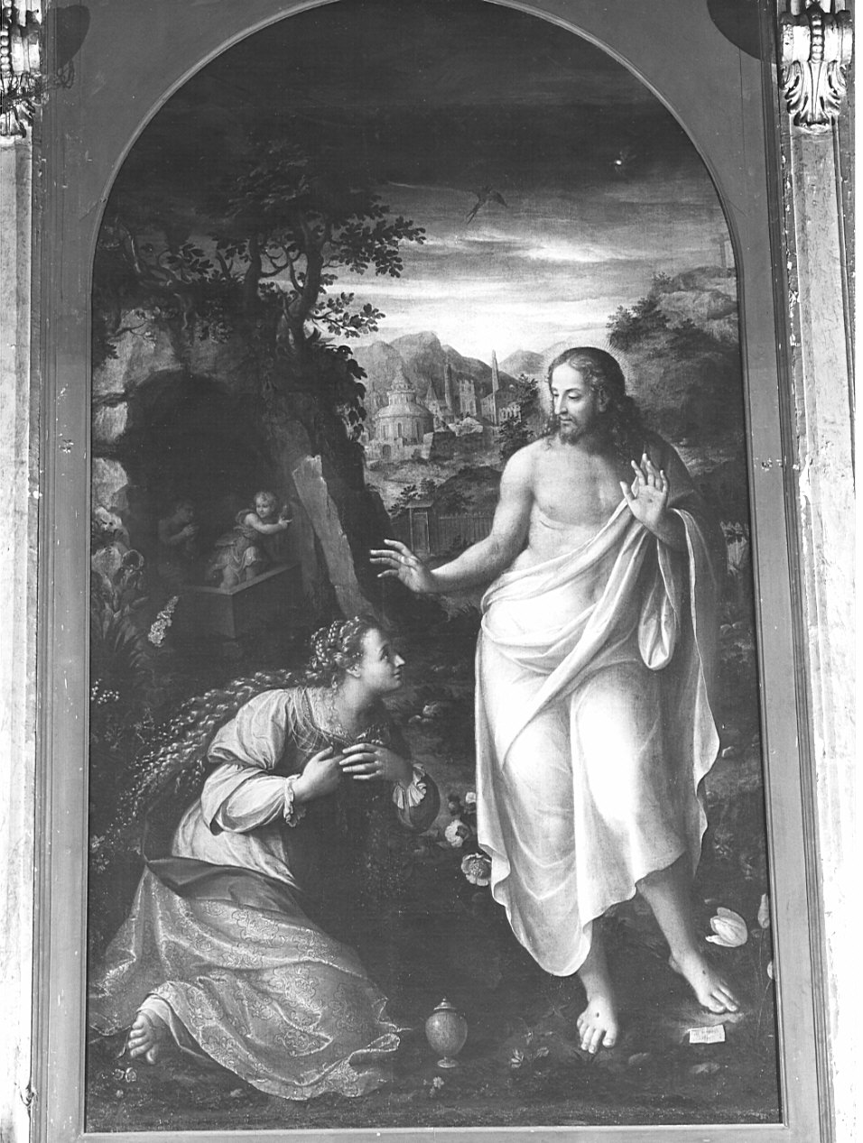 apparizione di Cristo risorto a Santa Maria Maddalena (dipinto, opera isolata) di Galizia Fede (sec. XVII)