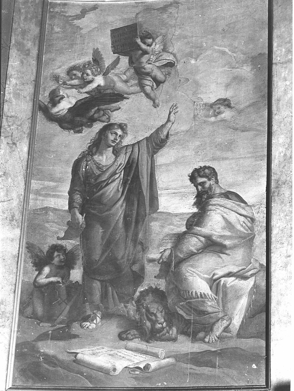 evangelisti (dipinto, opera isolata) di Sala Vitale (sec. XIX)
