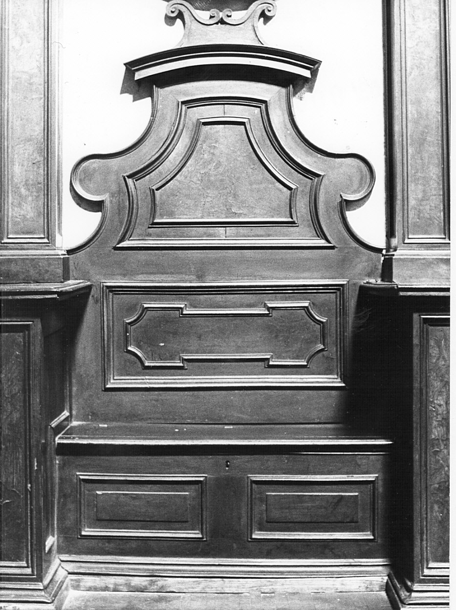 cassapanca, serie - bottega lombarda (inizio sec. XVIII)