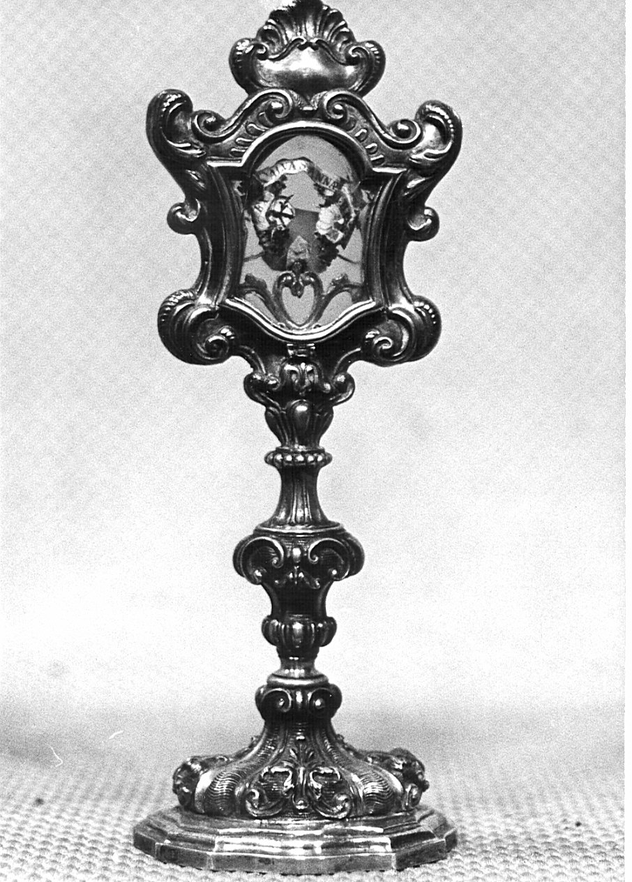 reliquiario - a ostensorio, opera isolata - bottega lombarda (sec. XVII)