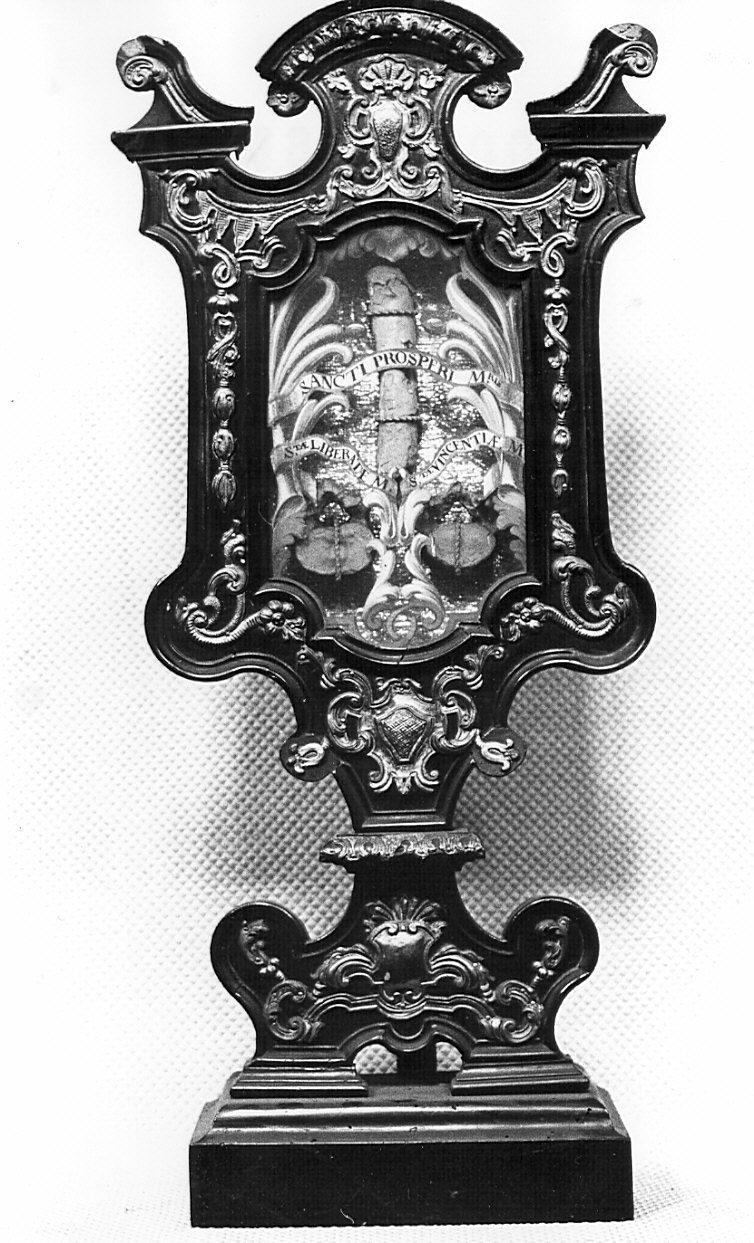 reliquiario - a ostensorio, serie - bottega lombarda (secc. XVII/ XVIII)