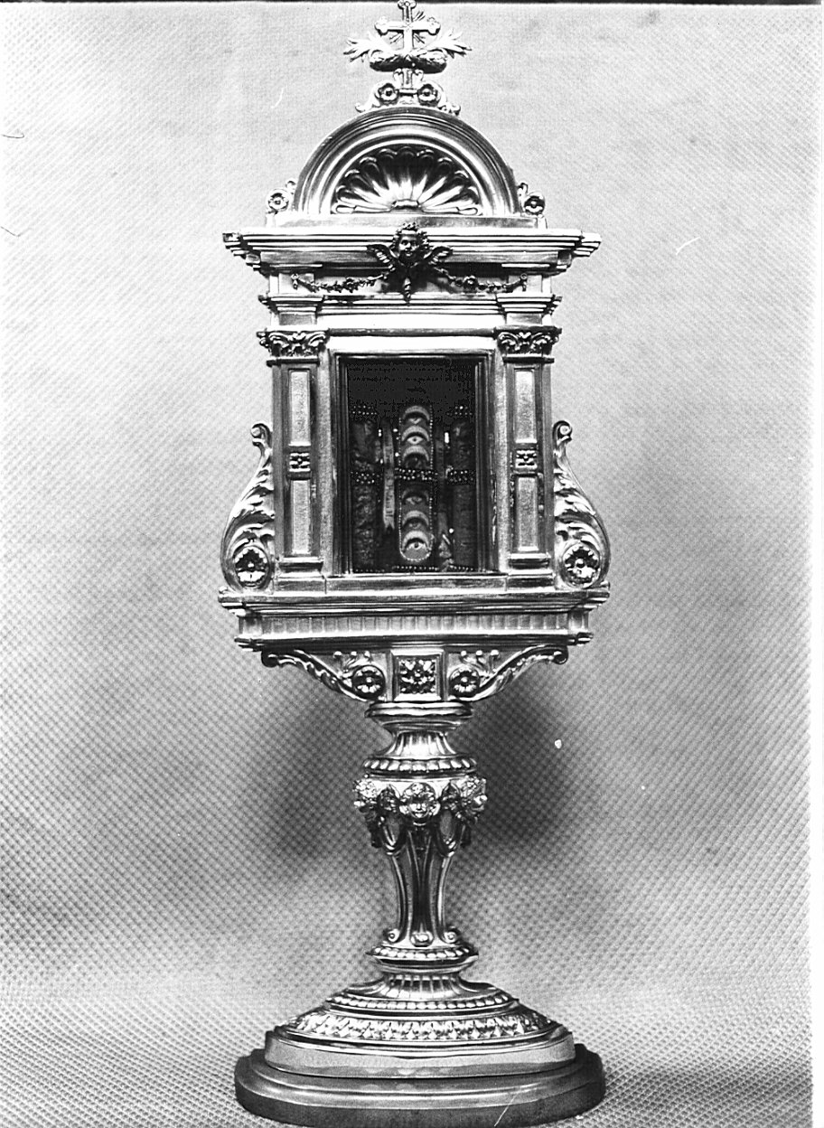 reliquiario - a ostensorio, opera isolata - bottega lombarda (sec. XIX)