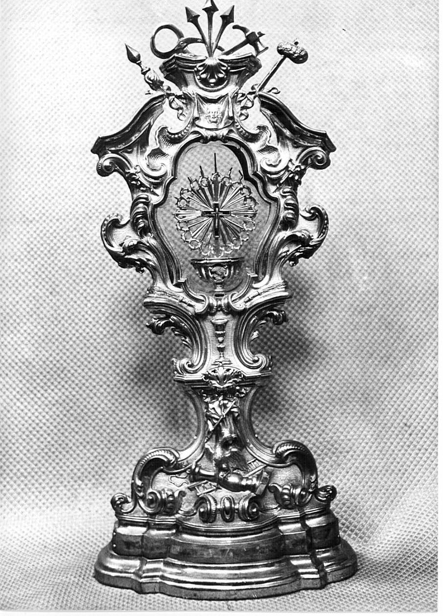 reliquiario - a ostensorio, opera isolata - bottega lombarda (sec. XVIII)