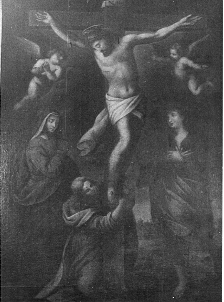 crocifissione (dipinto, opera isolata) - ambito lombardo (sec. XVI)