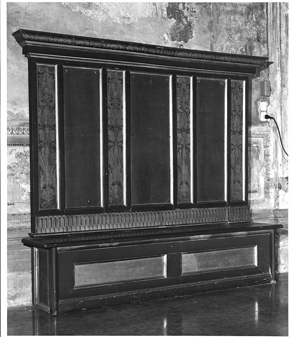 panca, opera isolata - bottega lombarda (sec. XIX)