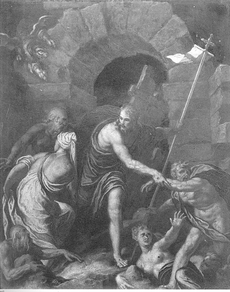 Cristo al Limbo, discesa di Cristo al limbo (dipinto, opera isolata) di Farinati Paolo (sec. XVI)