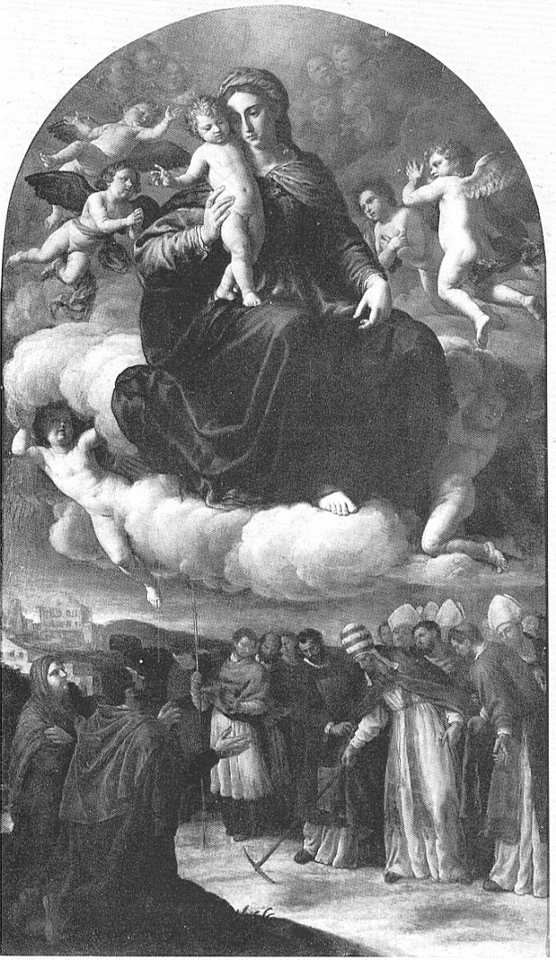 Madonna della Neve, Madonna della Neve (dipinto, opera isolata) di Turchi Alessandro detto Orbetto (sec. XVII)