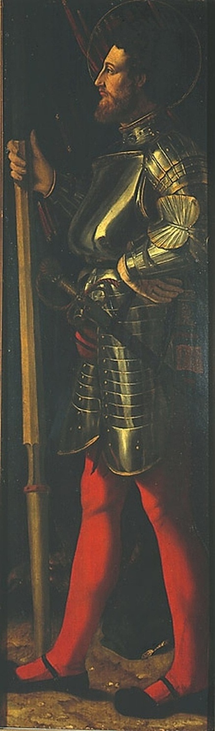 San Giorgio, San Giorgio (trittico, frammento) di Luteri Giovanni di Niccolò detto Dossi Dosso (sec. XVI)