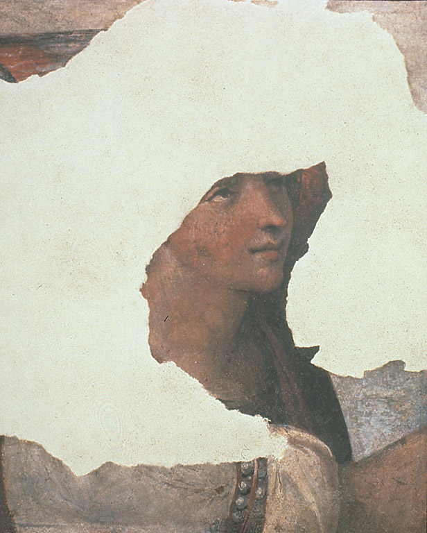 Angelo annunciante, angelo annunciante (dipinto, frammento) di Tisi Benvenuto detto Garofalo (sec. XVI)