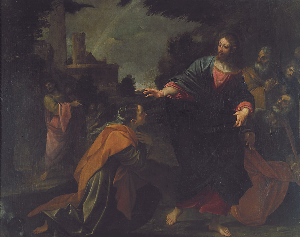 Cristo e la Cananea, Cristo guarisce la figlia della cananea (dipinto, opera isolata) di Carracci Ludovico (sec. XVI)