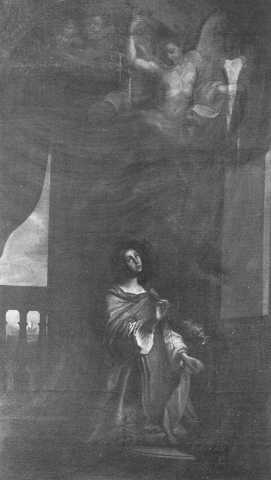 Santa Palagia, Santa Palagia (dipinto, opera isolata) di Barbieri Giovan Francesco detto Guercino (scuola) (sec. XVII)