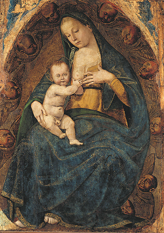 La Madonna del latte, Madonna del latte (dipinto, elemento d'insieme) di Signorelli Luca (sec. XV)