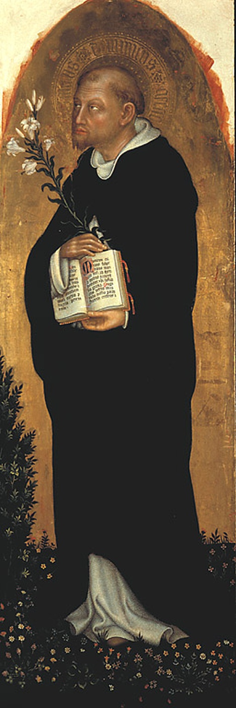 San Domenico, San Domenico (scomparto di polittico, elemento d'insieme) di Gentile di Niccolò di Giovanni detto Gentile da Fabriano (sec. XV)
