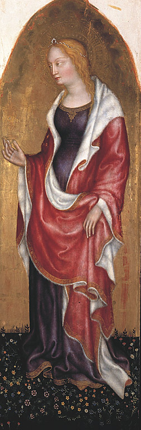 Santa Maria Maddalena, Santa Maria Maddalena (scomparto di polittico, elemento d'insieme) di Gentile di Niccolò di Giovanni detto Gentile da Fabriano (sec. XV)