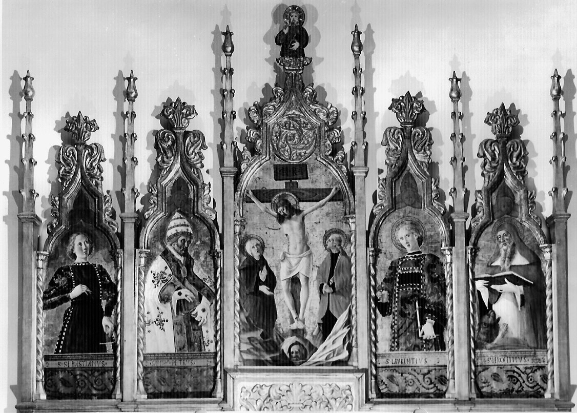 San Girolamo, San Girolamo (scomparto di polittico, elemento d'insieme) di Girolamo di Giovanni (sec. XV)