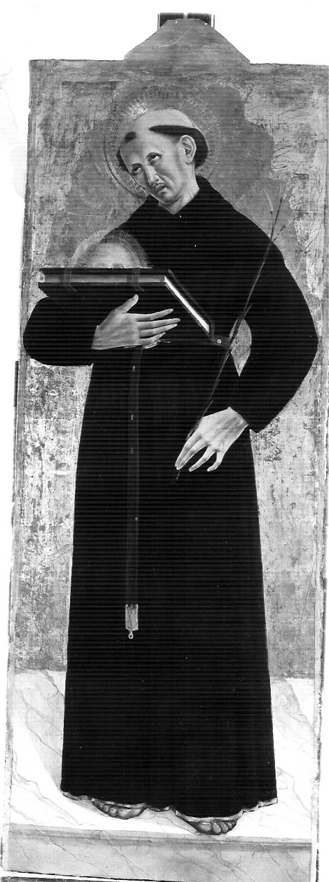 San Nicola da Tolentino, San Nicola da Tolentino (scomparto di polittico, elemento d'insieme) di Girolamo di Giovanni (sec. XV)