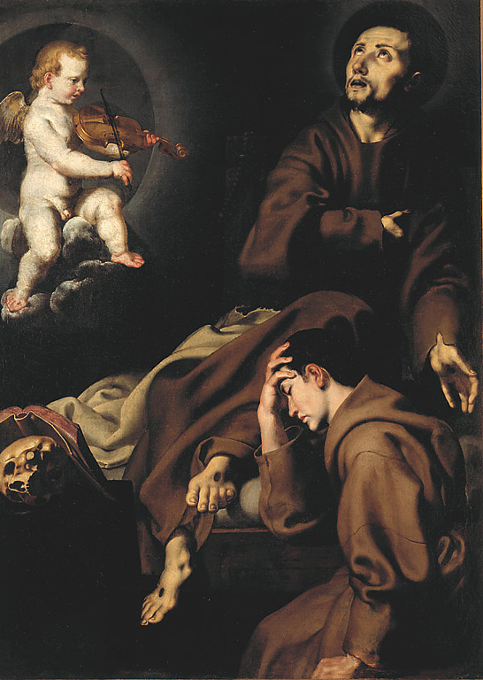 Estasi di San Francesco, Estasi di San Francesco d'Assisi (dipinto, opera isolata) di Lilli Andrea (sec. XVII)