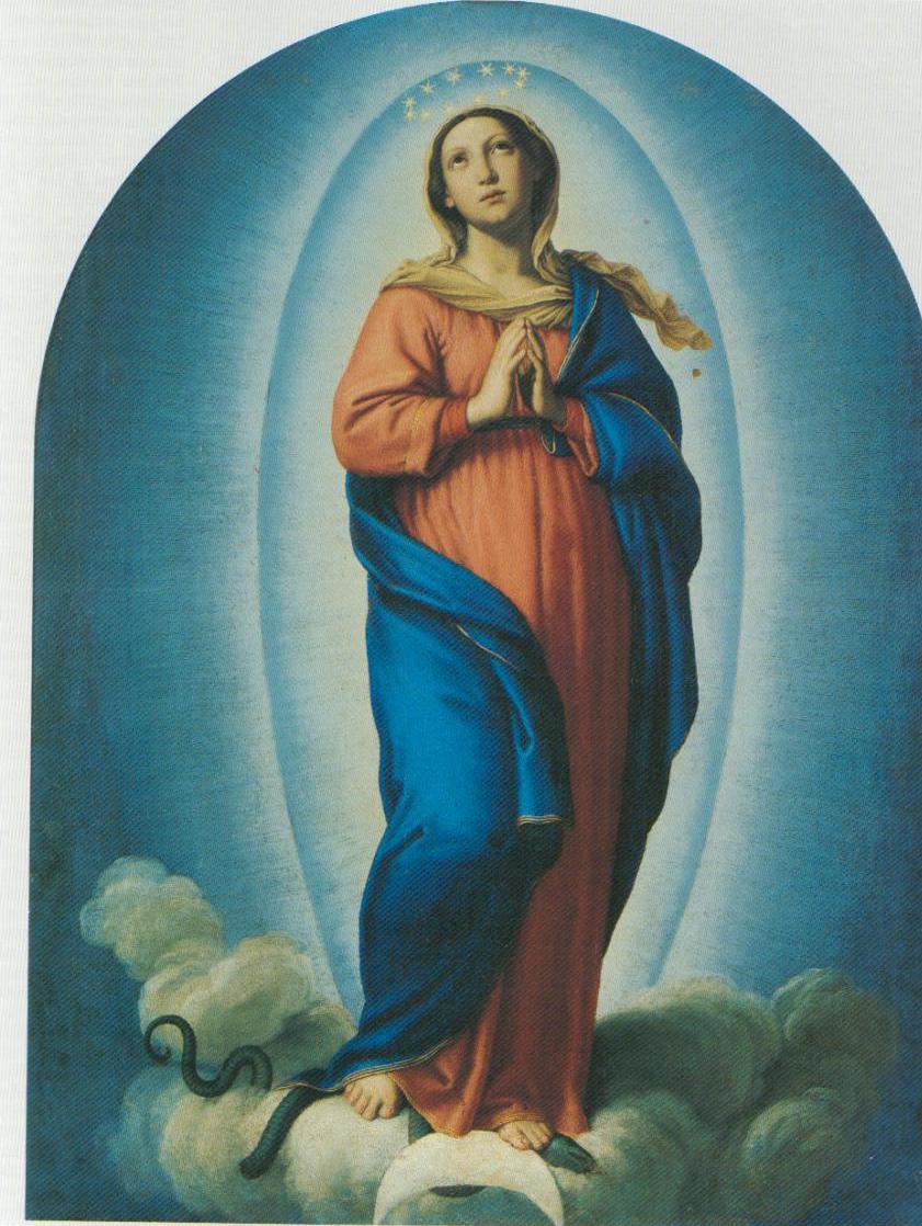 Immacolata Concezione, Immacolata Concezione (dipinto, opera isolata) di Salvi Giovanni Battista detto Sassoferrato (sec. XVII)