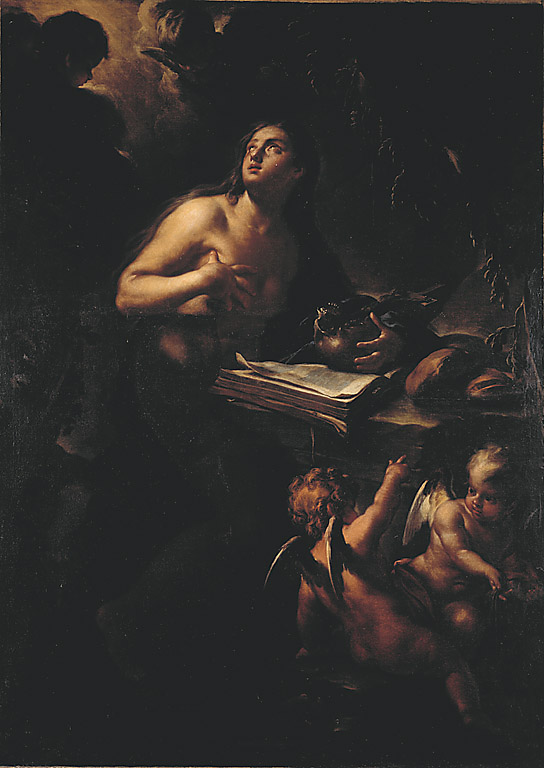 Santa Maria Egiziaca, Santa Maria Egiziaca penitente nel deserto (dipinto, opera isolata) di Trevisani Francesco (sec. XVIII)