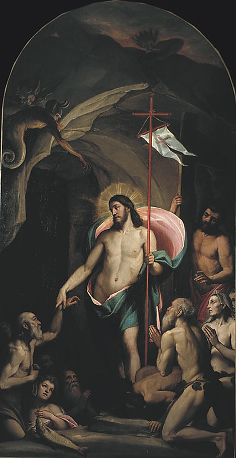 La discesa di Cristo al Limbo, Discesa di Cristo al limbo (pala d'altare, opera isolata) di Zuccari Federico (sec. XVI)