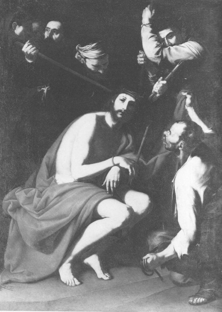 Cristo deriso e coronato di spine, Cristo deriso (dipinto, opera isolata) di De Ribera Jusepe detto Spagnoletto (attribuito) (sec. XVII)