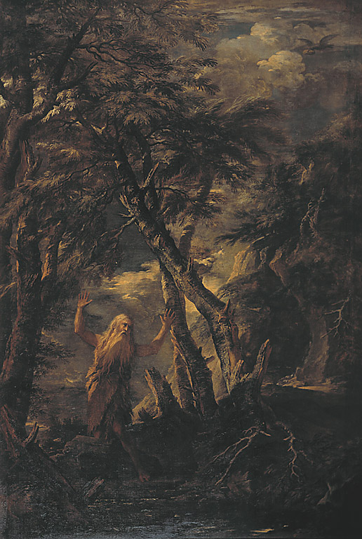 San Paolo eremita, San Paolo eremita (dipinto, opera isolata) di Rosa Salvator (sec. XVII)
