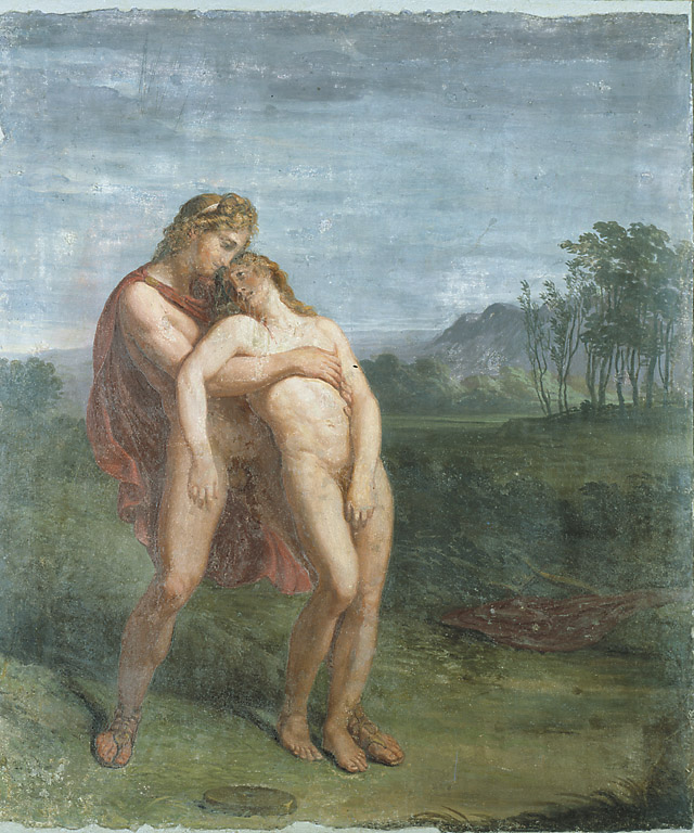 Apollo e Giacinto, episodio mitologico di Apollo e Giacinto (dipinto, ciclo) di Appiani Andrea (secc. XVIII/ XIX)