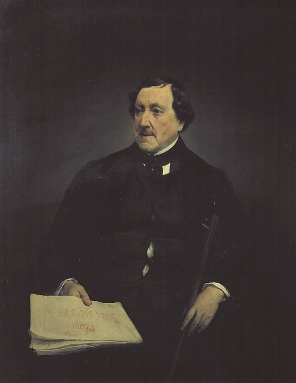 Ritratto di Gioacchino Rossini, ritratto di Gioacchino Rossini (dipinto, opera isolata) di Hayez Francesco (sec. XIX)