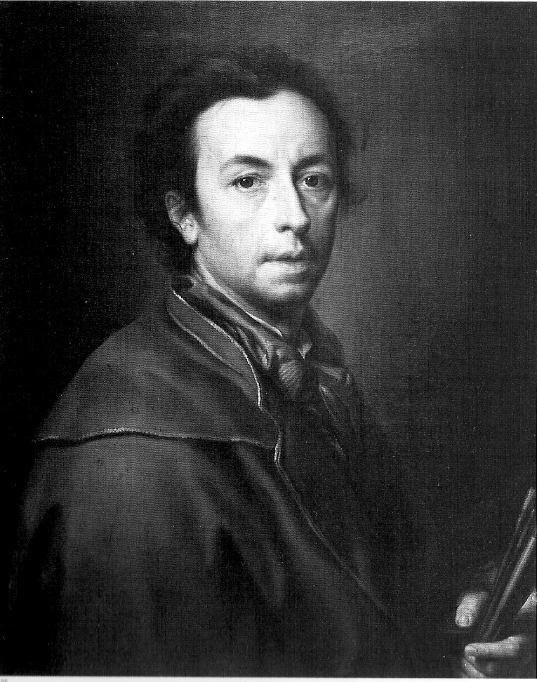Ritratto di Anton Raphael Mengs, ritratto del pittore Anton Raphael Mengs (dipinto, opera isolata) di Knoller Martin (sec. XVIII)
