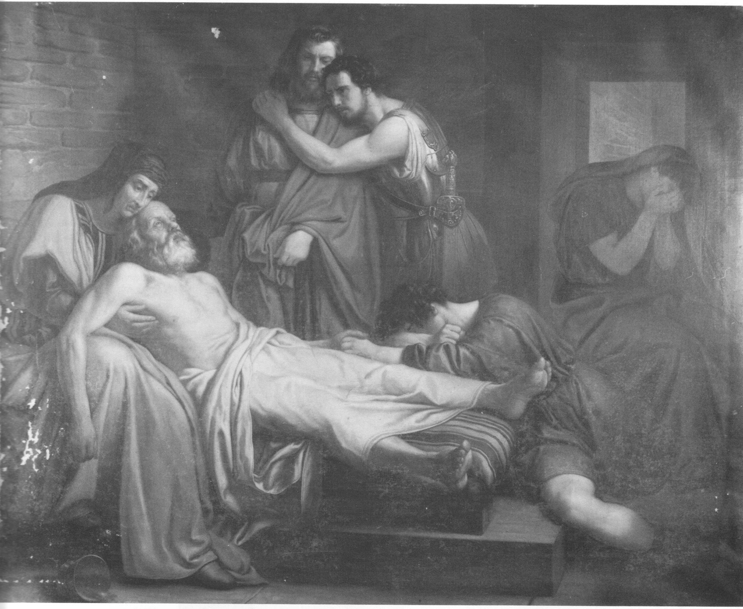 La morte di Socrate, morte di Socrate (dipinto, opera isolata) di Sabatelli Giuseppe (sec. XIX)