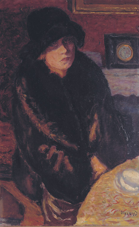 Ritratto di Marta Bonnard, ritratto di donna (Bonnard Marta) (dipinto, opera isolata) di Bonnard Pierre (sec. XX)