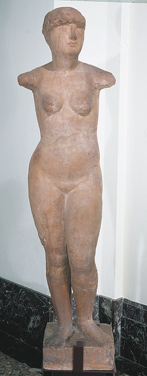 Giovinetta (nudo femminile), figura femminile nuda (scultura, opera isolata) di Marini Marino (sec. XX)