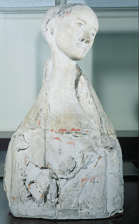 Il miracolo (cattedrale gotica), frate (scultura, opera isolata) di Marini Marino (sec. XX)