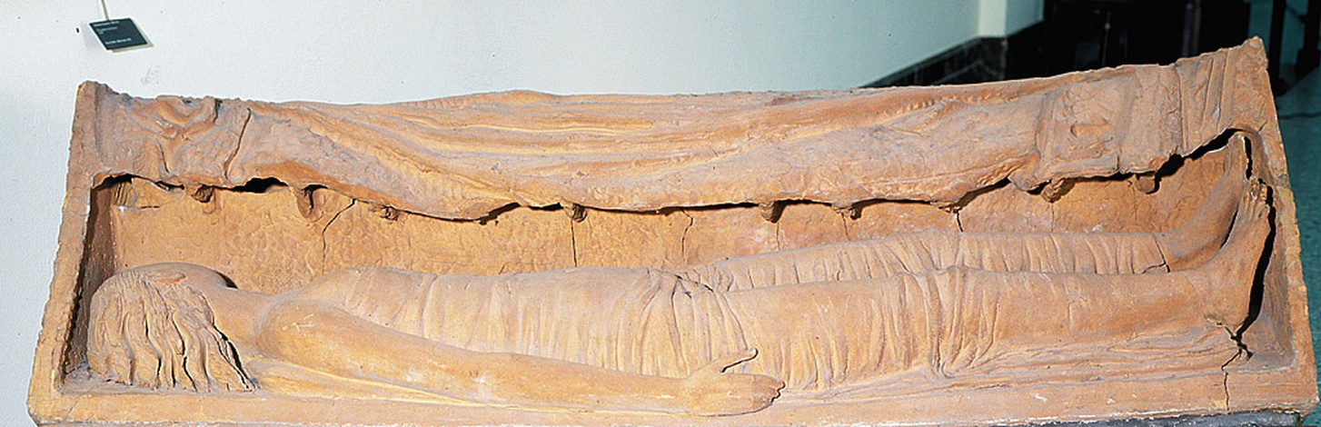 Ofelia, figura femminile distesa (scultura, opera isolata) di Martini Arturo (sec. XX)