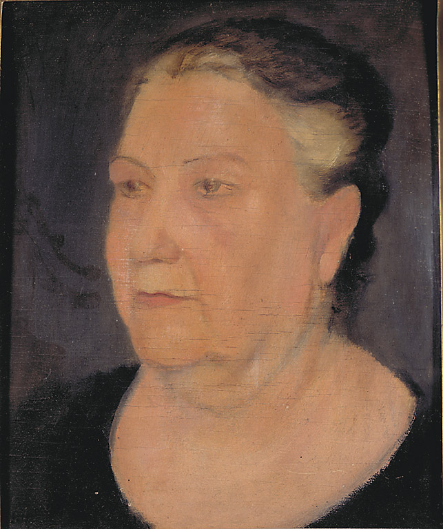 Ritratto della madre, ritratto di donna (dipinto, opera isolata) di Bonichi Gino detto Scipione (sec. XX)